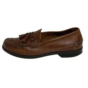 Johnston Murphy Mens Size‎ 10.5 Brown Woven Tassel Loafers